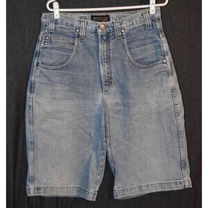 VINTAGE Zonz Men's 32 Y2K Denim Shorts Skater 90s Distressed Baggy VTG